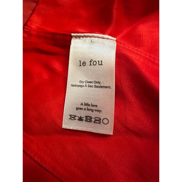 Le Fou Wilfred Red Strapless Bustier Top - Picture 4 of 7